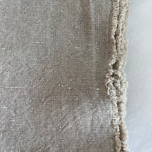 Load image into Gallery viewer, Close up of the wheat sack throw frayed edges
