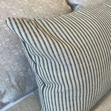 Load image into Gallery viewer, Striped Blue/Tan Pillow
