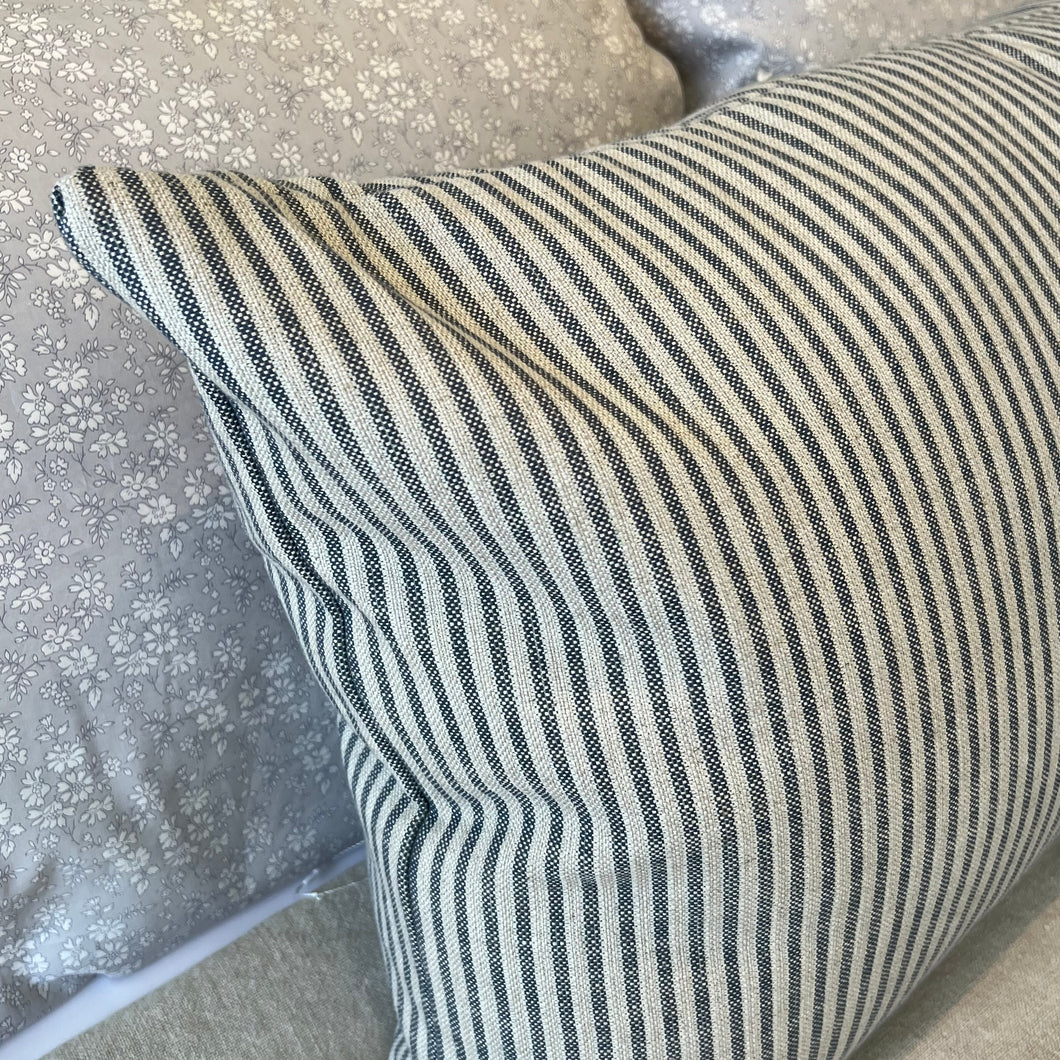 Striped Blue/Tan Pillow
