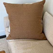 Load image into Gallery viewer, Heavyweight Camel Linen Pillow 24&quot;x24&quot;
