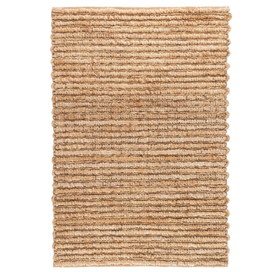 Natural rug on a white background