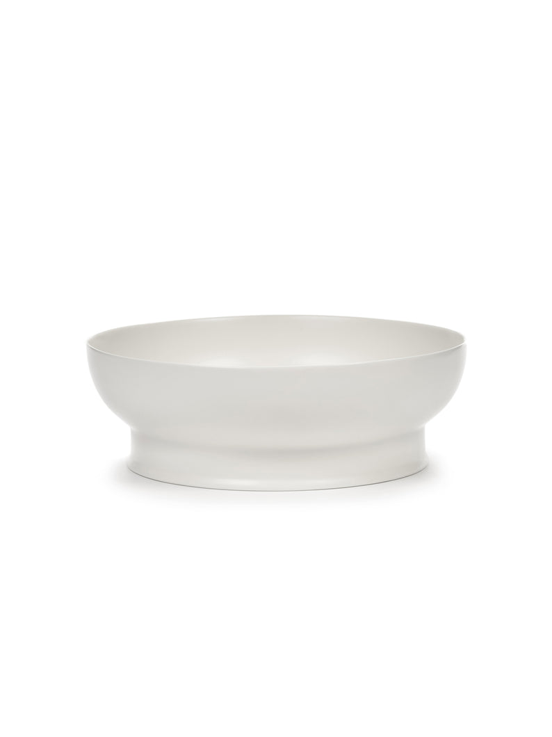 short serving bowl on a white background
